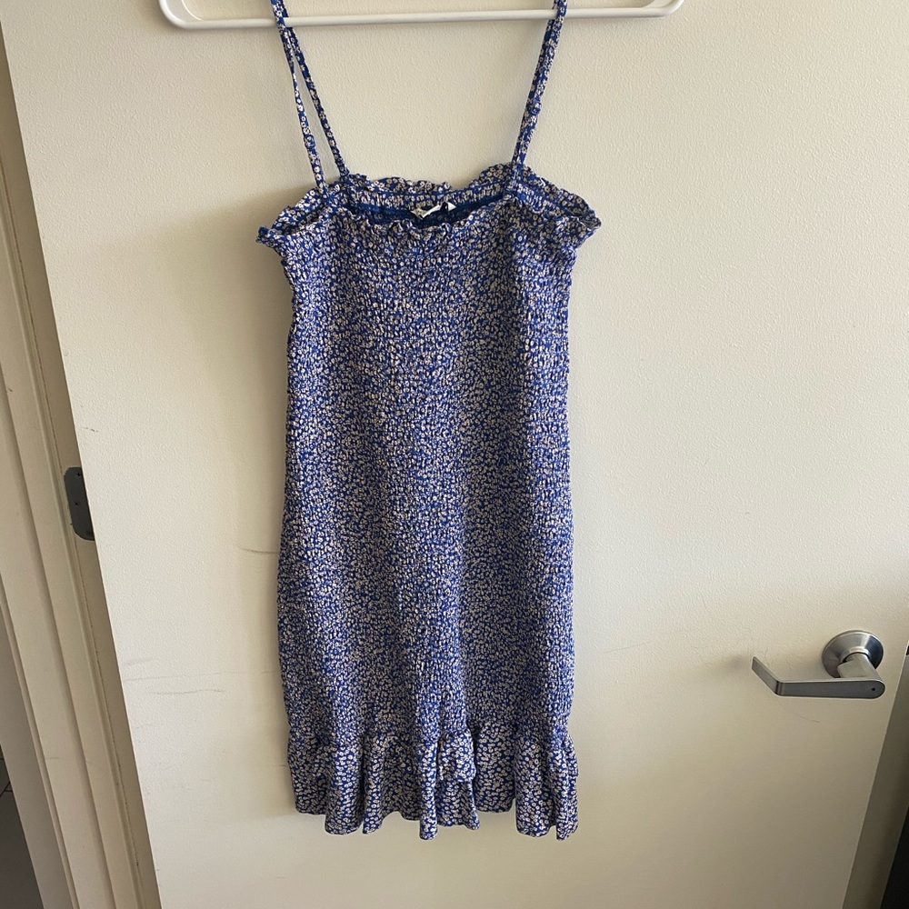 American Eagle Smocked Tube Ruched Dress - Picture 2 of 7